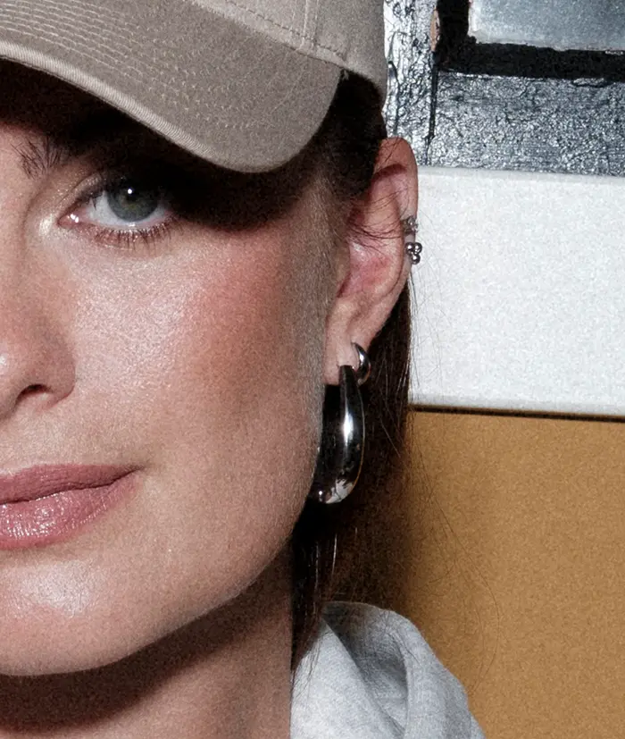 ALINA earring 34mm gold