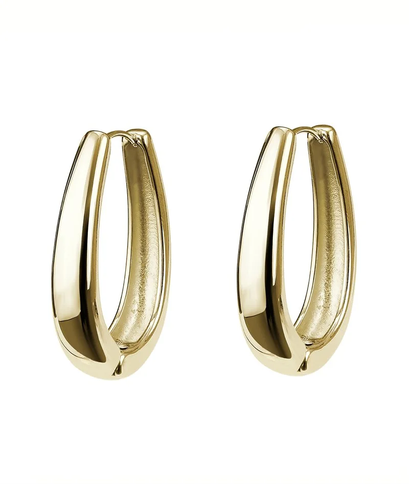 ALINA earring 34mm gold