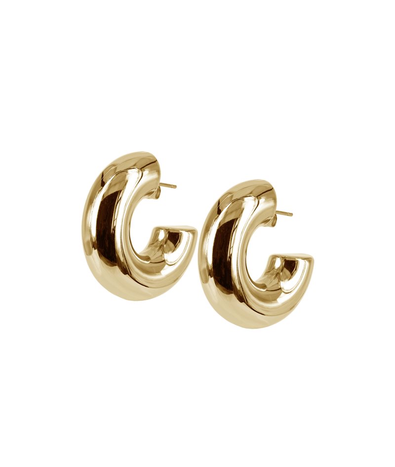 SIA earrings 8x25mm gold