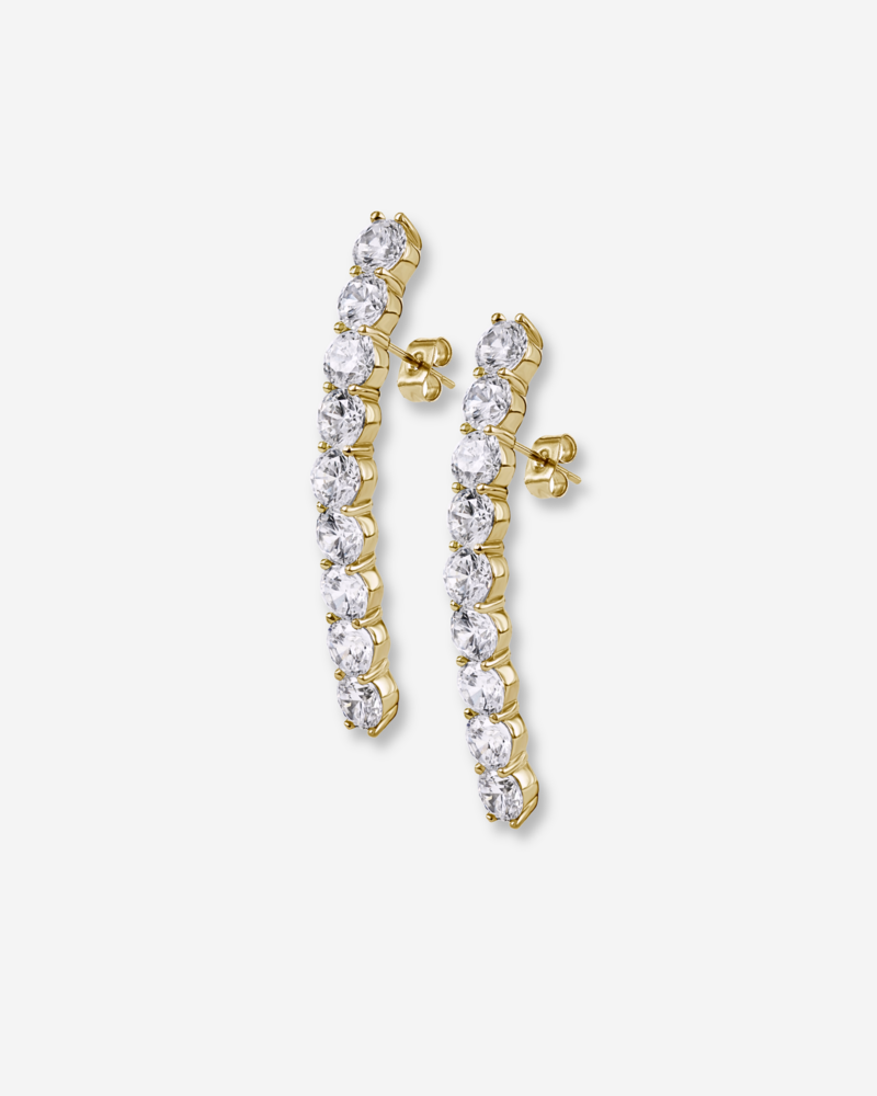 IRIS Long earring gold