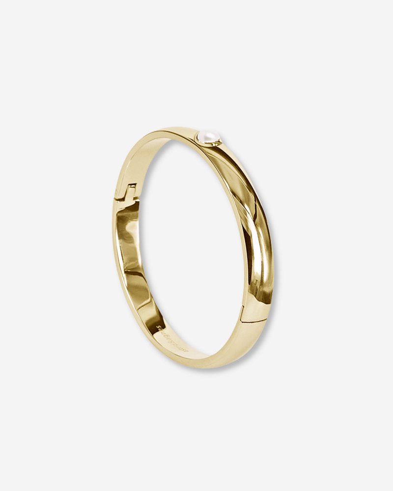 SELMA bangle gold/pearl