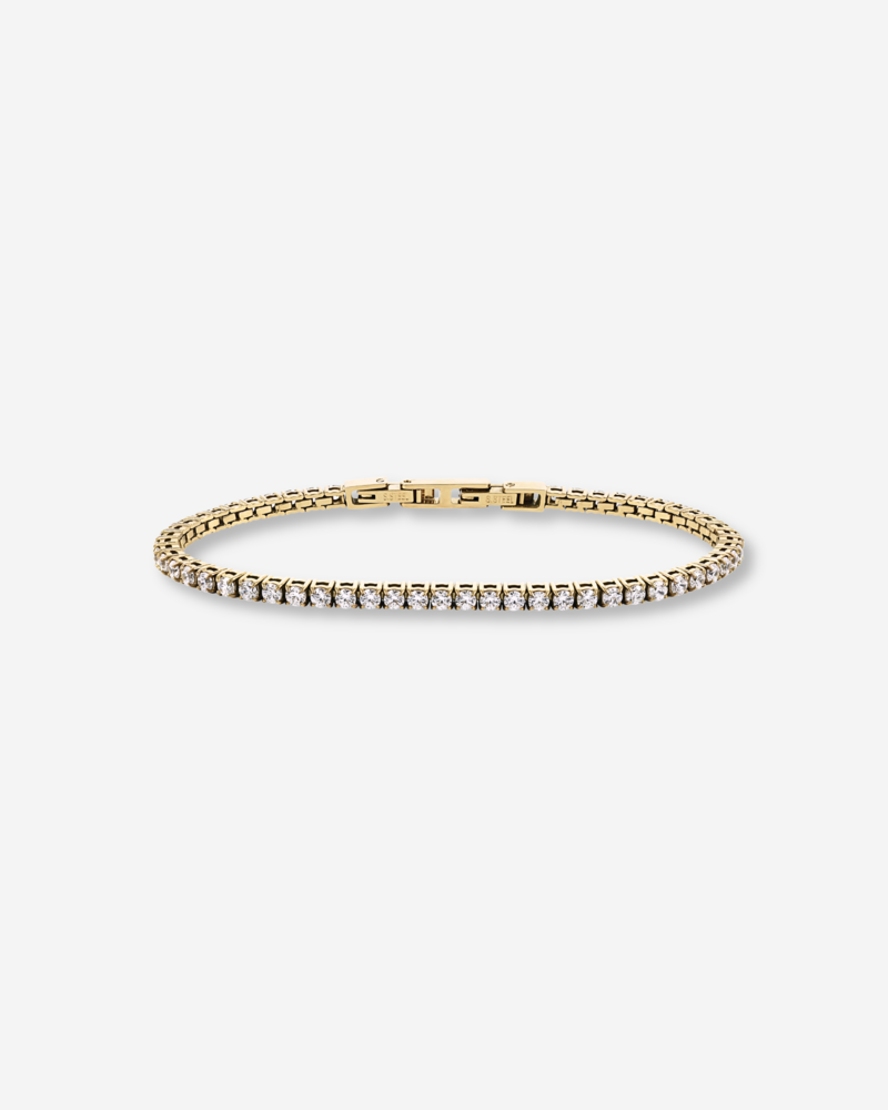 GLIMRA bracelet 2mm gold/white