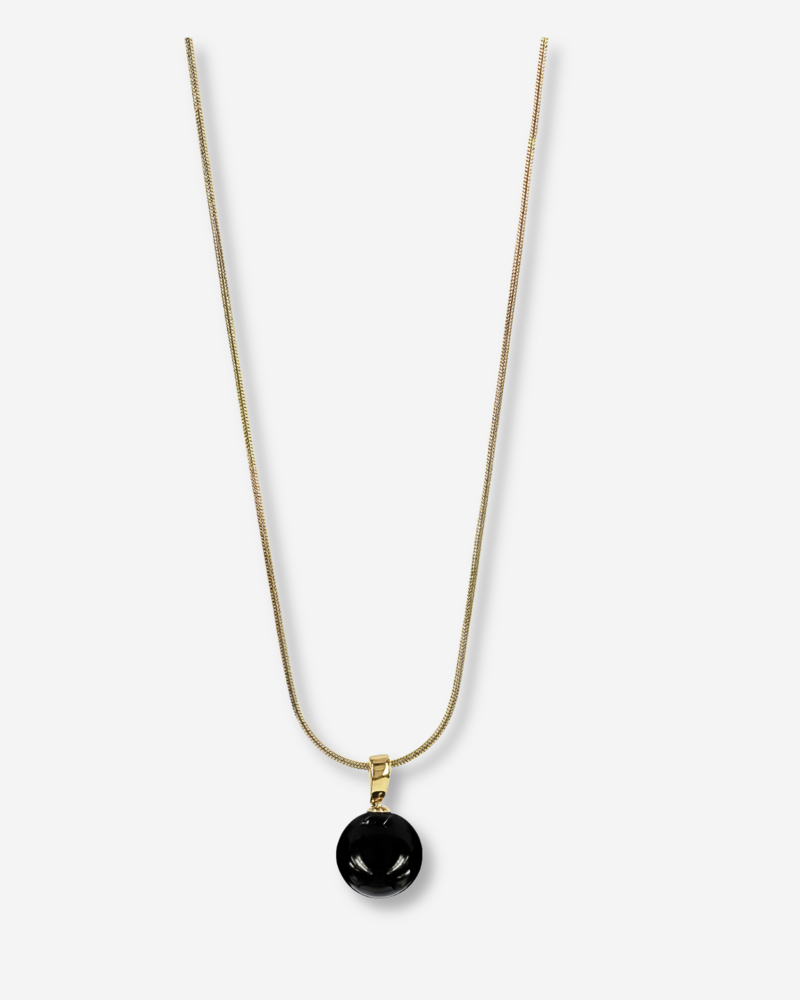GINA long necklace gold/black