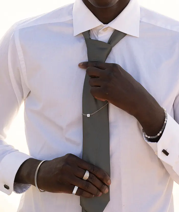 PRINCE crystal bracelet pearl/crystal