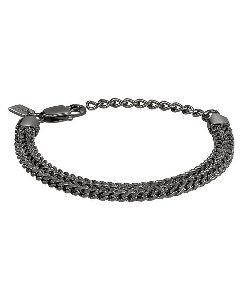 IGGY Double bracelet 19cm gunmetal