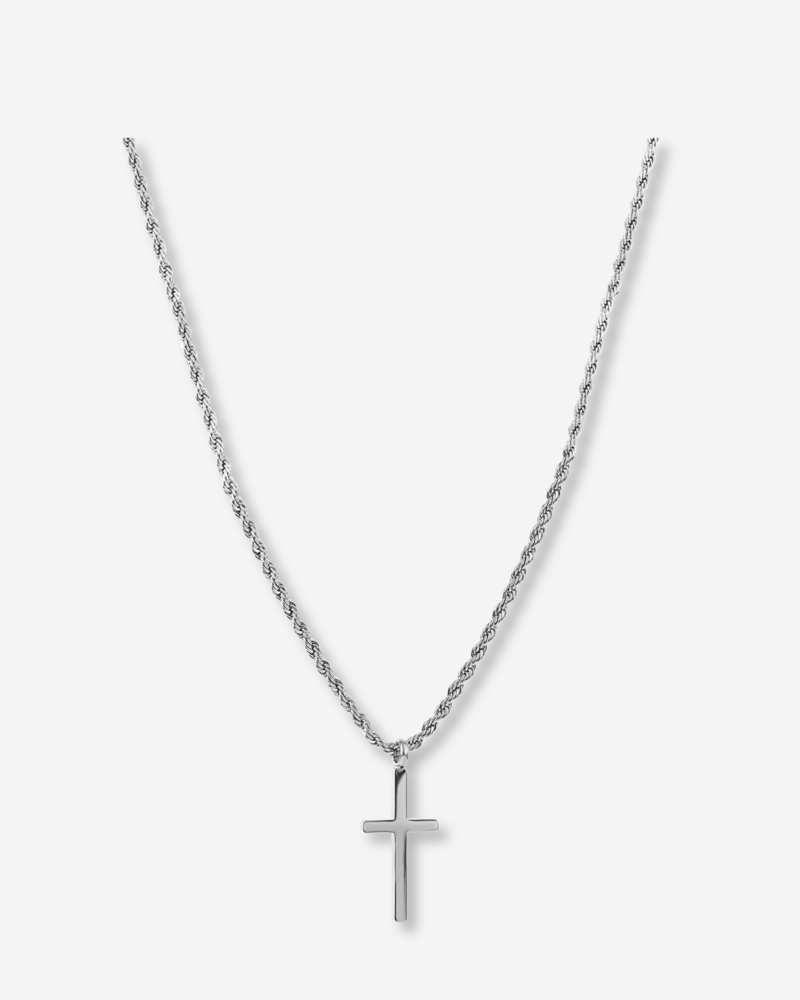 TERRY Cross Necklace Steel