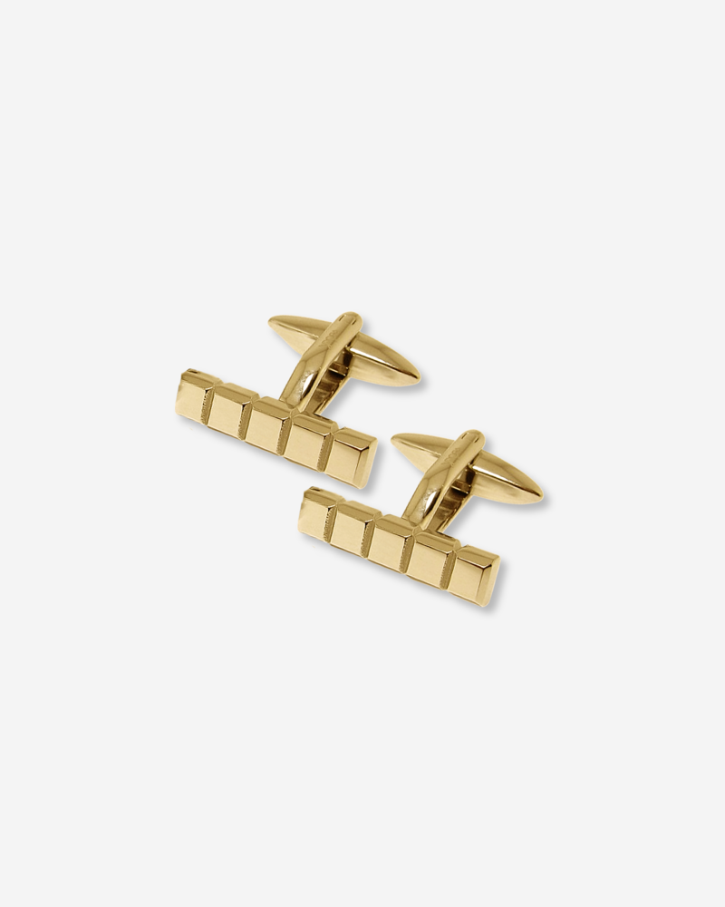 CUBE Cufflinks gold