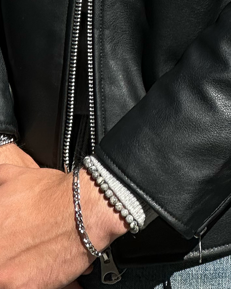 MORRIS Bracelet 6mm 19,5cm grey