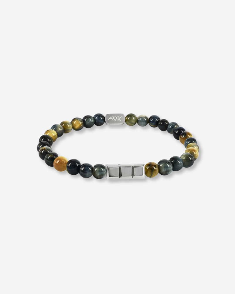 CUBE Bracelet steel/green