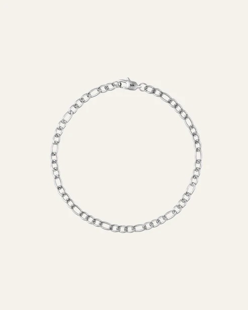 THIN FIGARO Bracelet silver medium