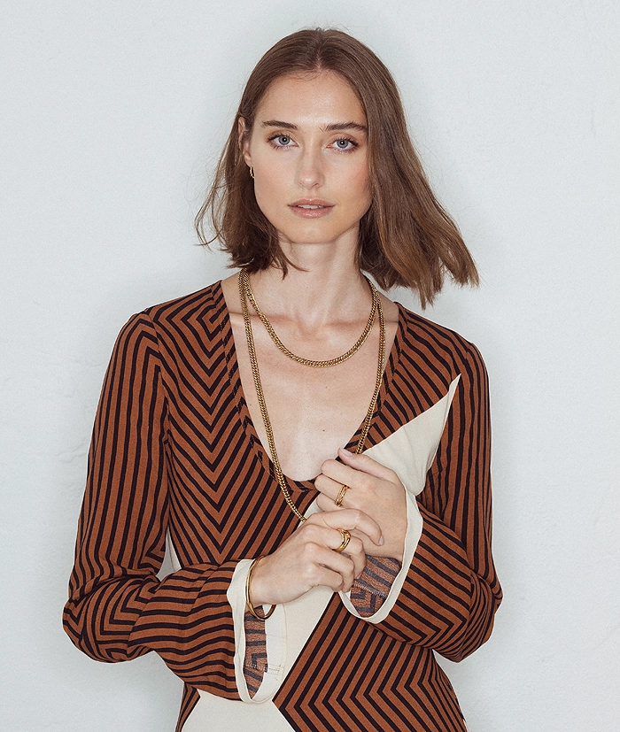 PETRA Long Necklace Gold