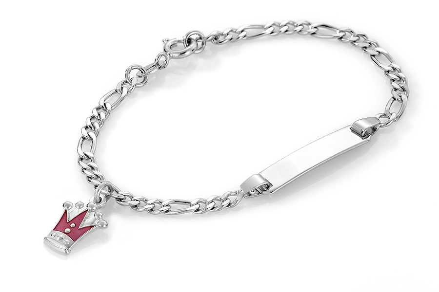 ID-armband lila prinsesskrona