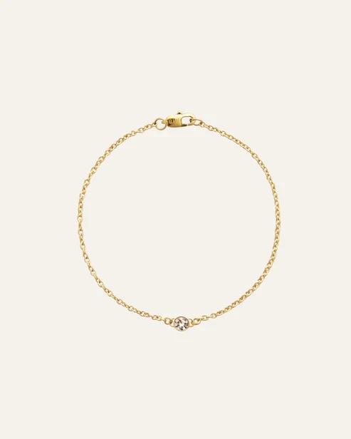 THIN DIAMOND Gold medium bracelet