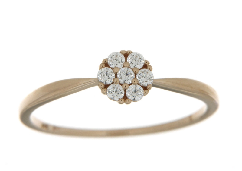 Ring 18k guld med Cz