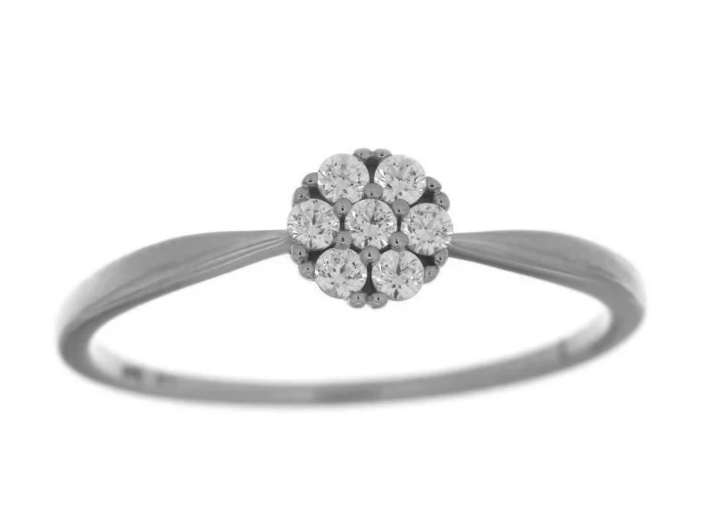 Ring 18k vitguld med cz