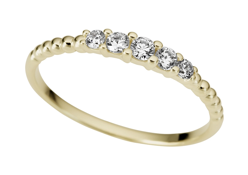 Ring 18k guld med Cz