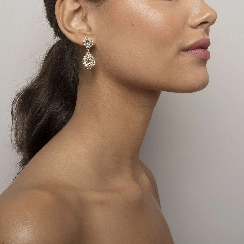 Sofia earrings light silk gold