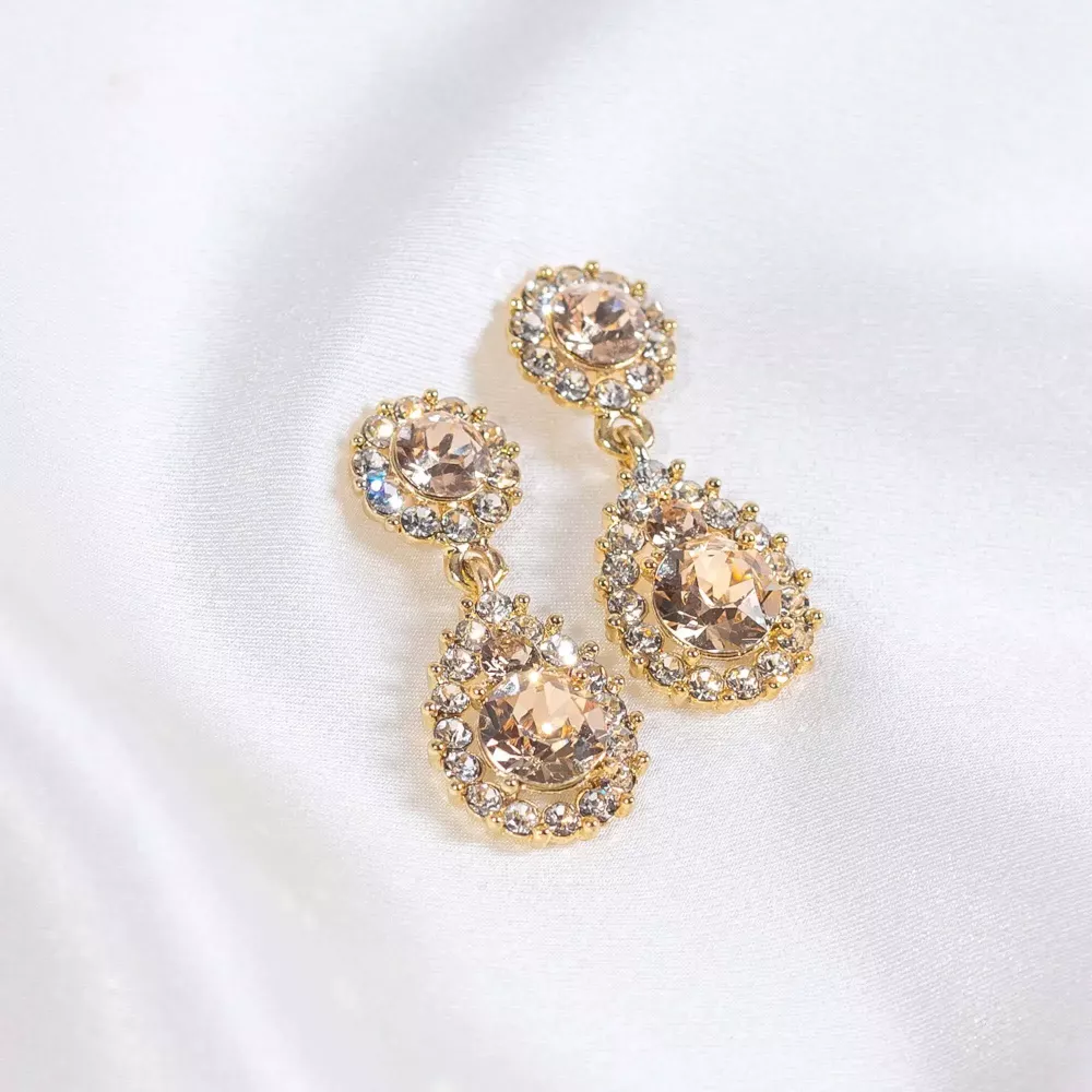 Sofia earrings light silk gold