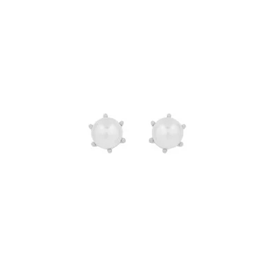 Callie small pearl ear s/white