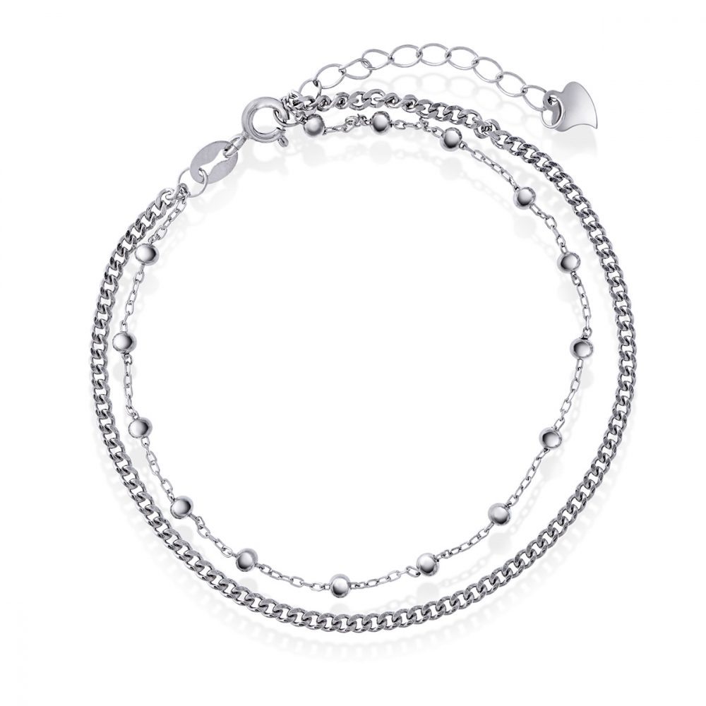 Nordlie armband silver dubbelt