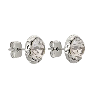 Miss Victoria stud earring crystal-silver