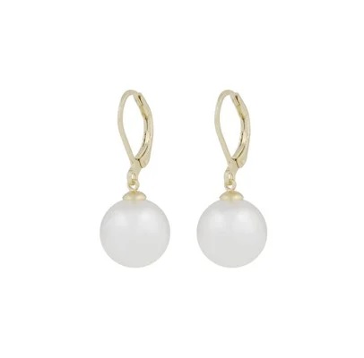Jackie hook ear 12mm g/white