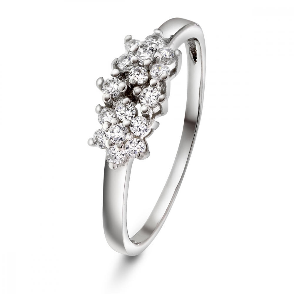 Silverring cz