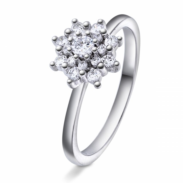 Silverring med cz