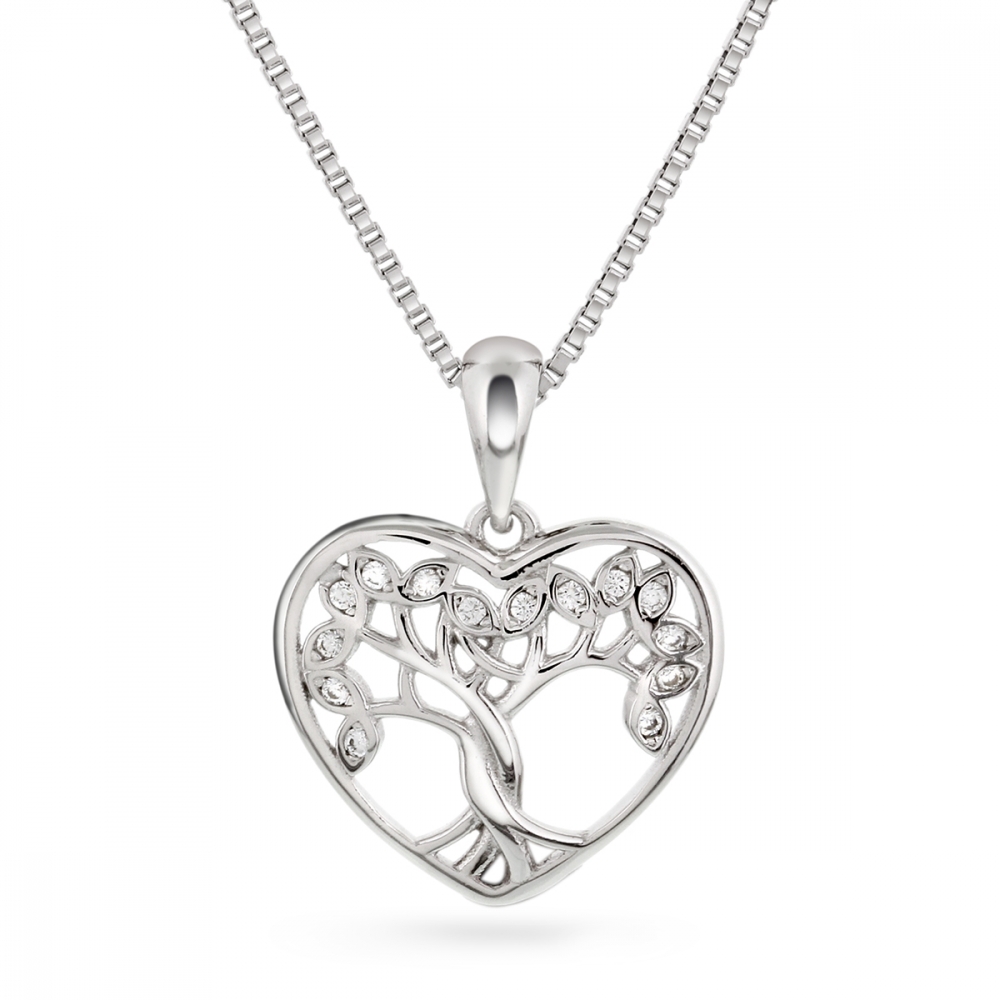 ARNE NORDLIE Halsband med hjärta cz