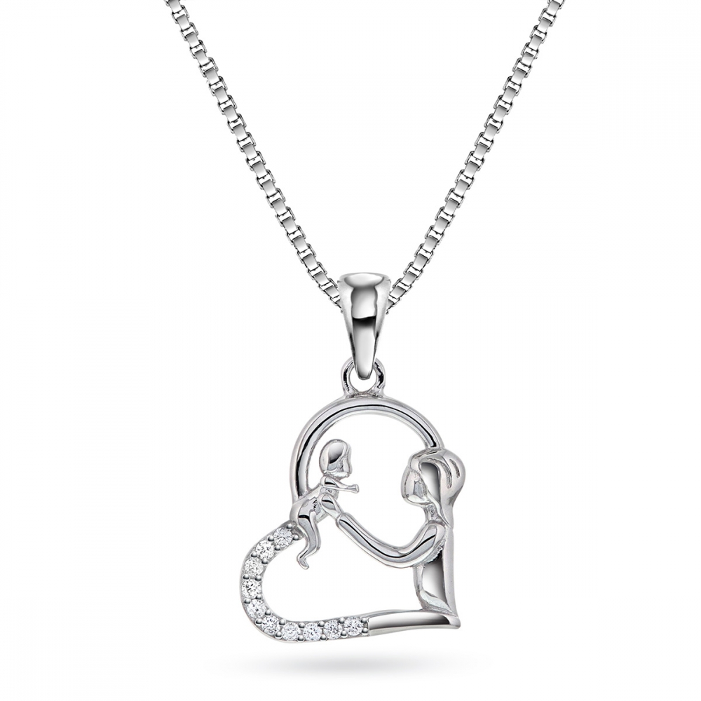 Silverhänge hjärta cz mor och barn