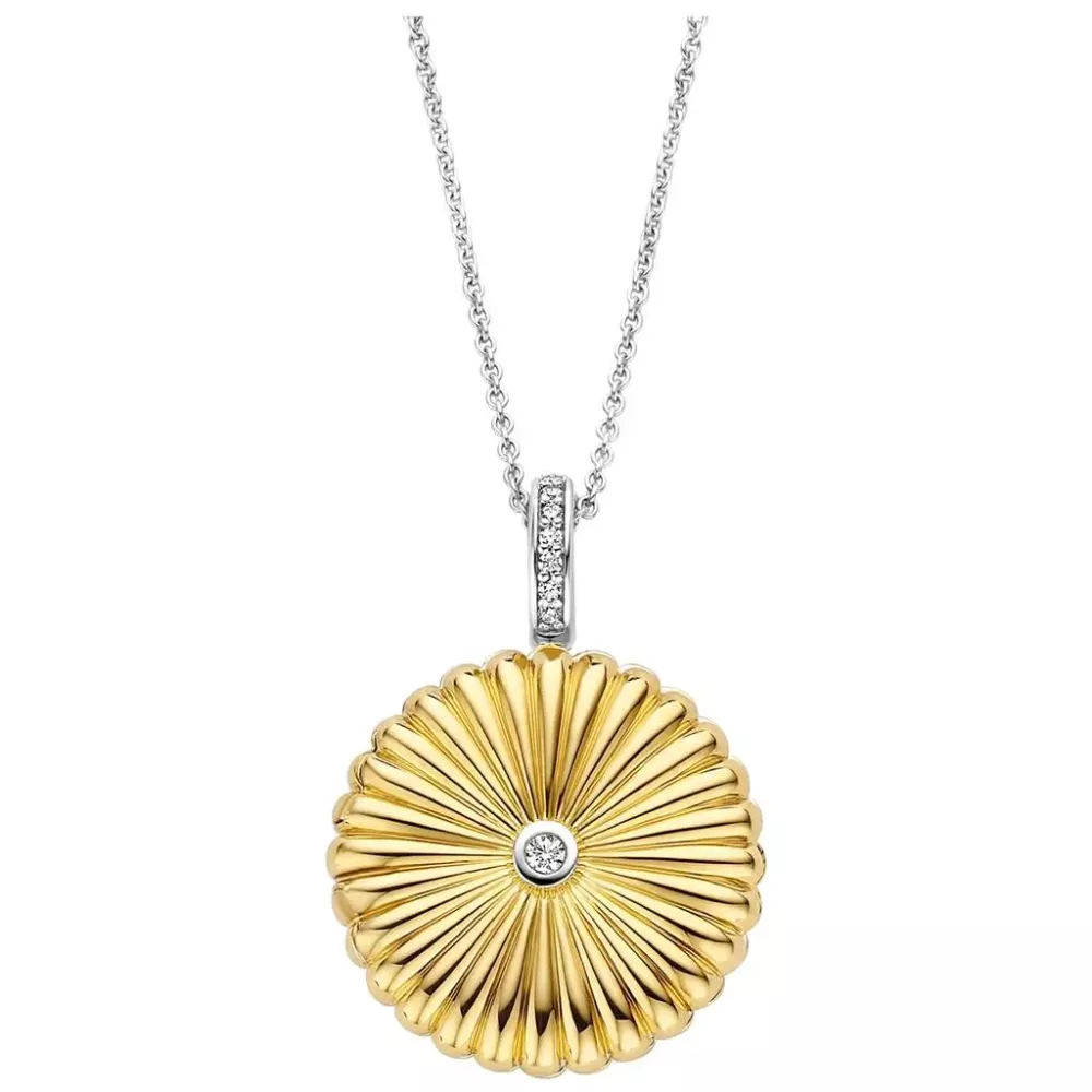 TI SENTO Halsband medaljong 925s