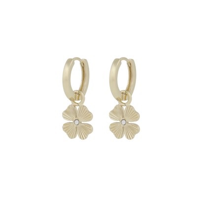 Rule clover pendant ear plain g
