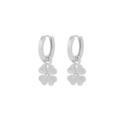 Rule clover pendant ear plain s