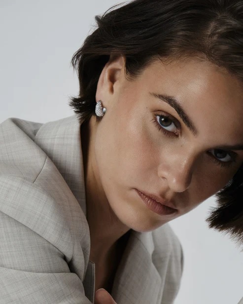 TREASURE Hoops silver medium