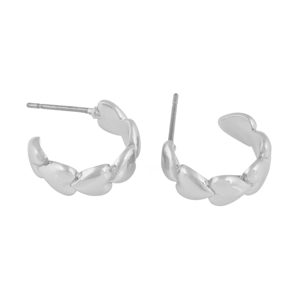 Lovely heart pin ear plain s