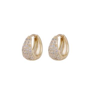 Essential Honey crystal oval ear g/clear