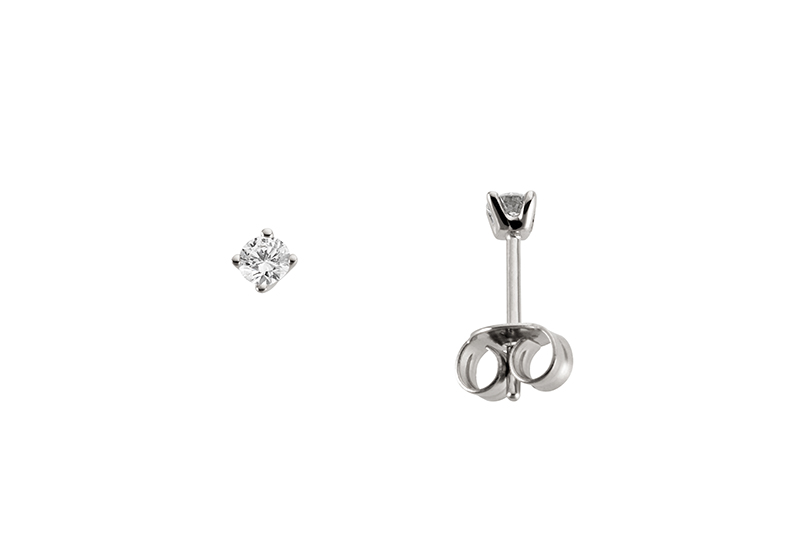 Örhänge 0,25ct 18k vitguld