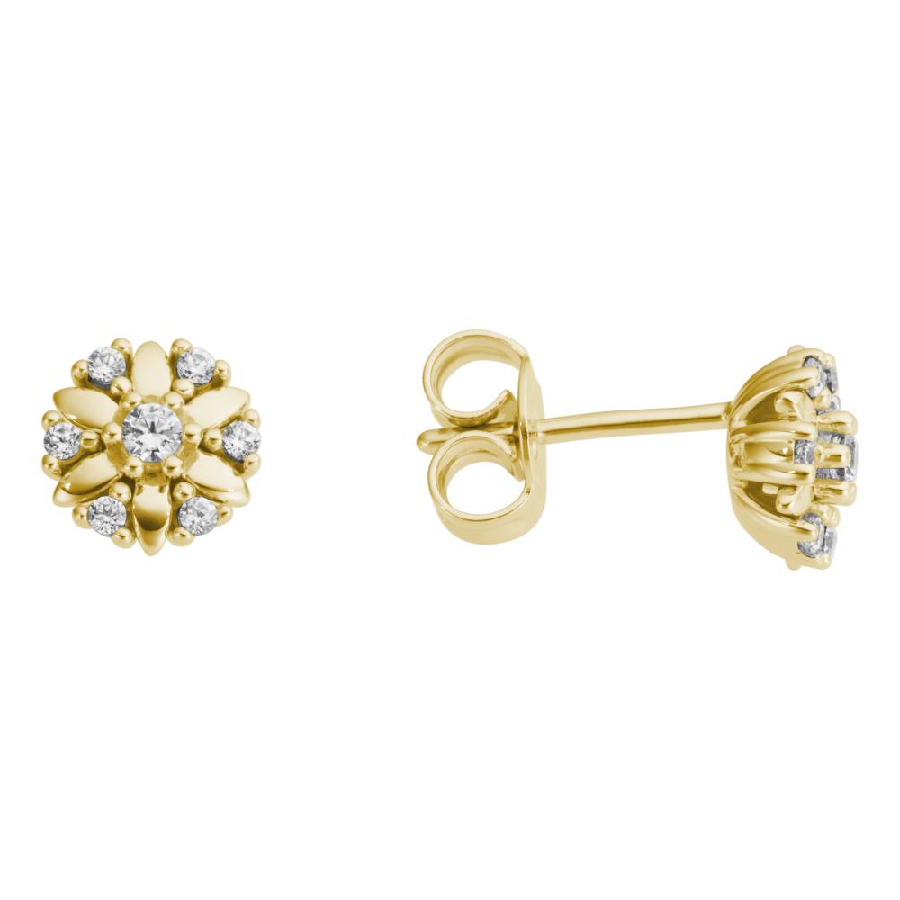 Örhänge 0,15ct 18k guld