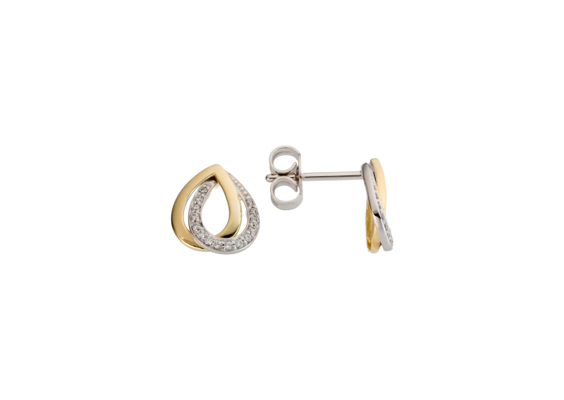 Örhänge 0,10ct 18k guld