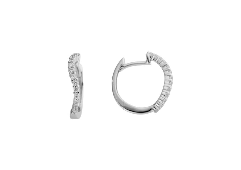 Creol 0,23ct 18k vitguld