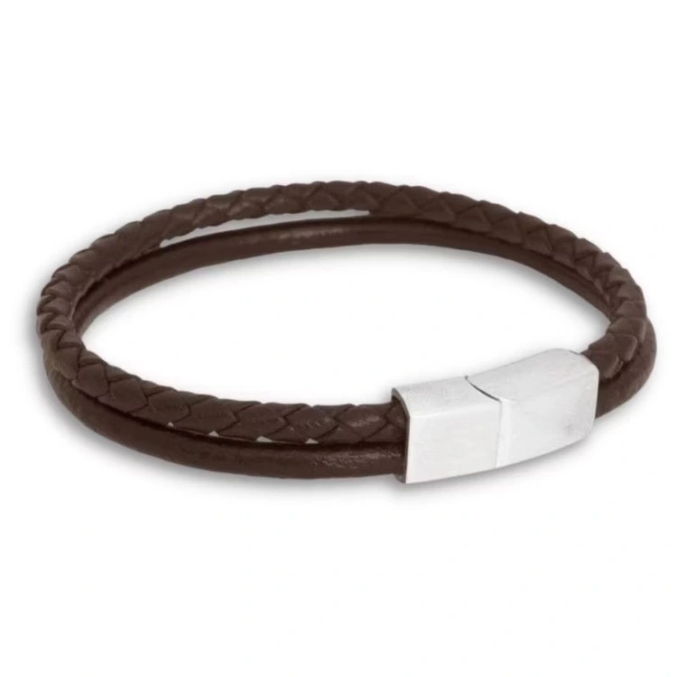 Bracelet 2-radigt Brun 20-21cm