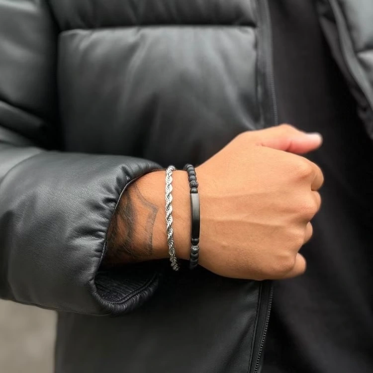 Bracelet stål cordel