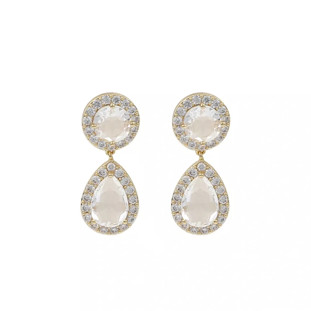 Three pendant ear g/clear