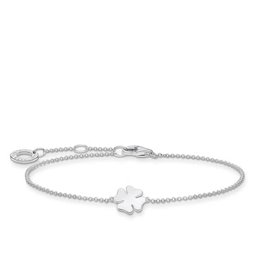 Silverarmband fyrklöver