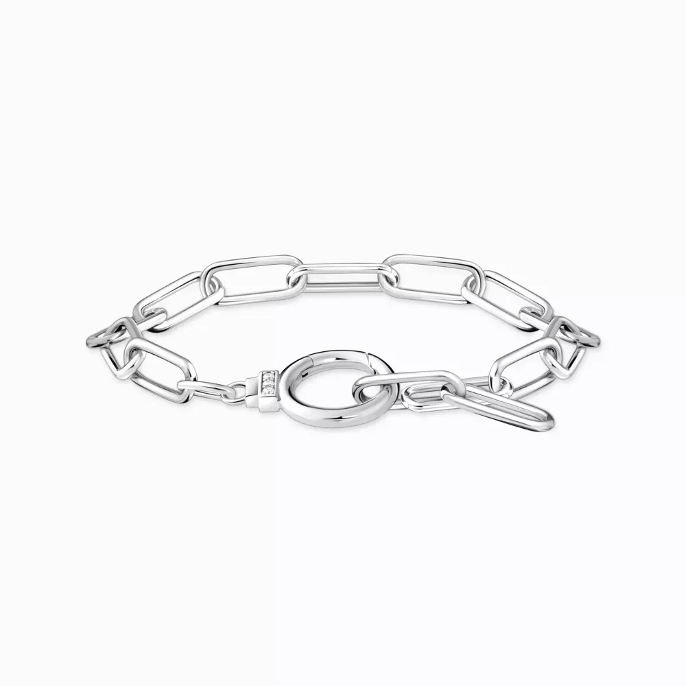 Länkarmband med ringlås cz