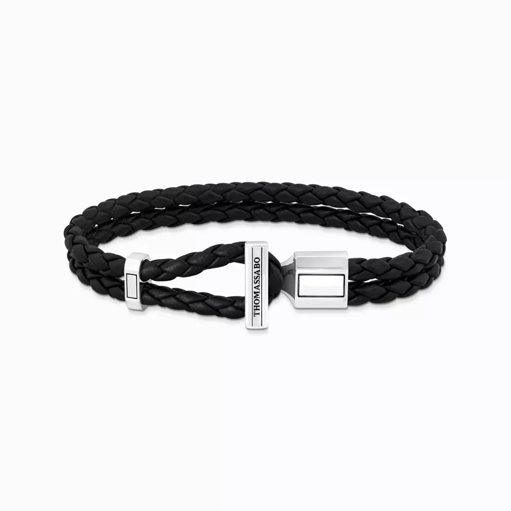 Thomas Sabo dubbelt läderarmband