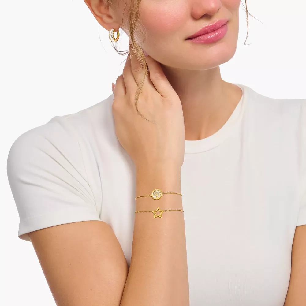 Thomas Sabo gold plated bracelet star
