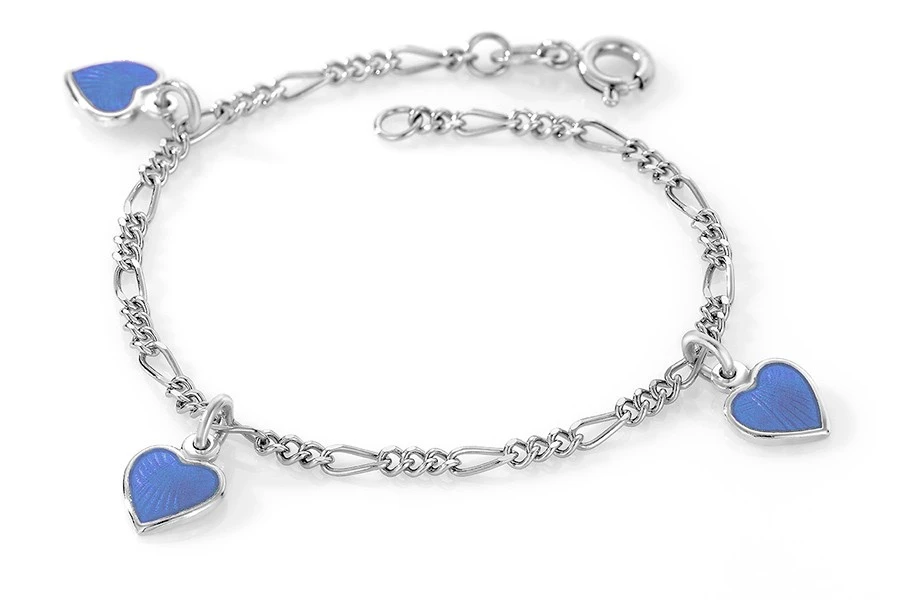 Charms armband hjärtan