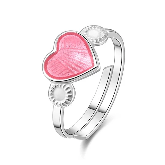 Ring rosa hjärta