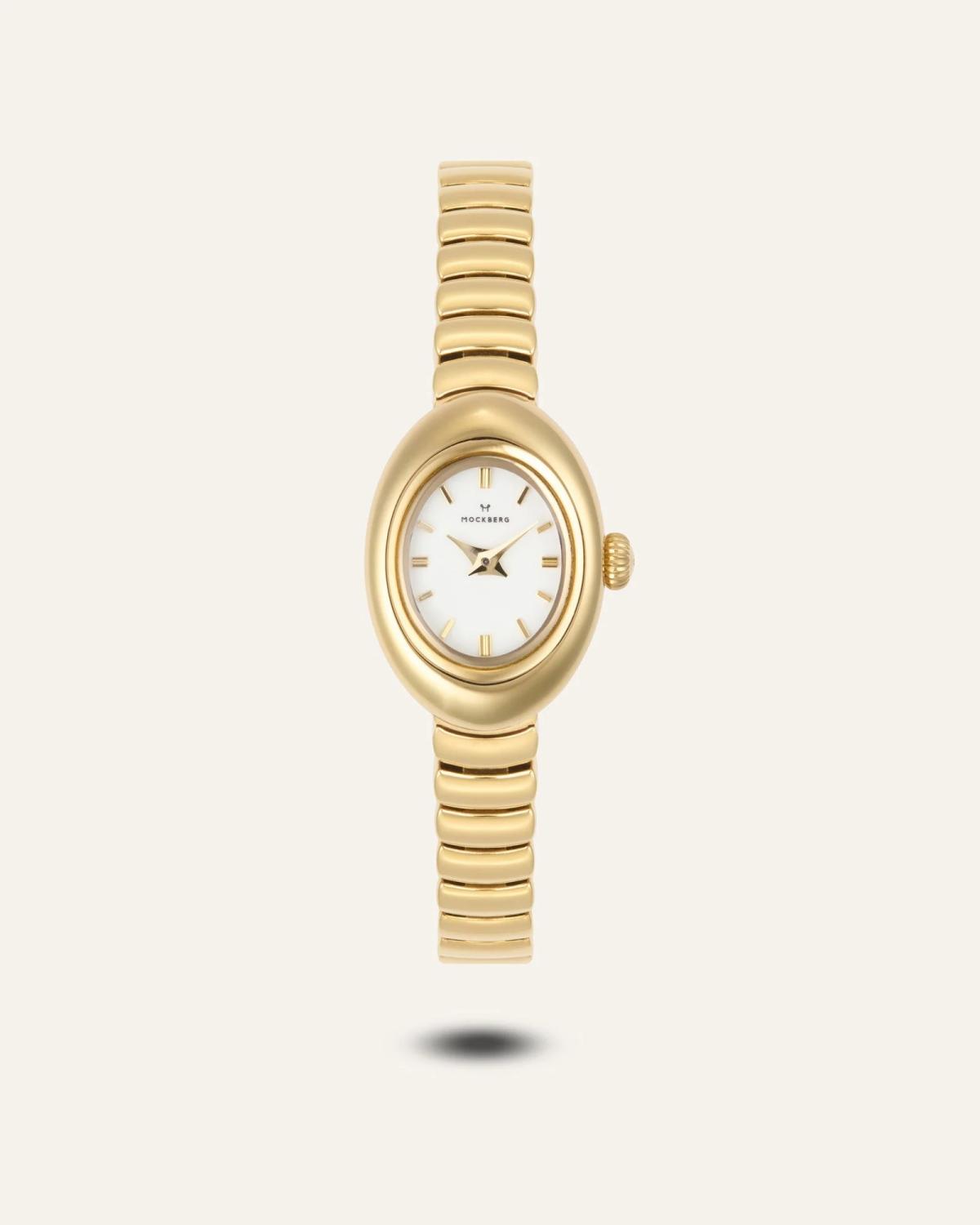 Belle Oval petite gold watch